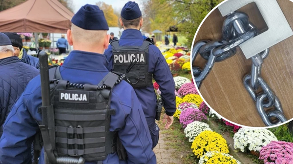 Zamknięty cmentarz we Włodawie w uroczystość Wszystkich Świętych. Policja poszukuje sprawcy.  